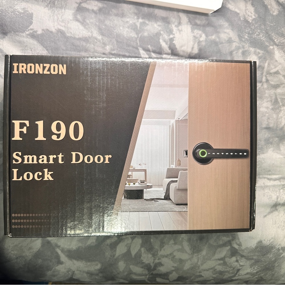 IRONZON Fingerprint door lock with keyboard, keyless entrance door lock.